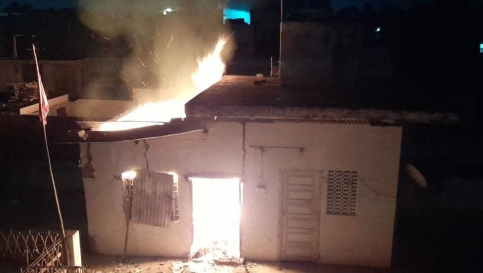 Fire in cartridge factory due to explosion