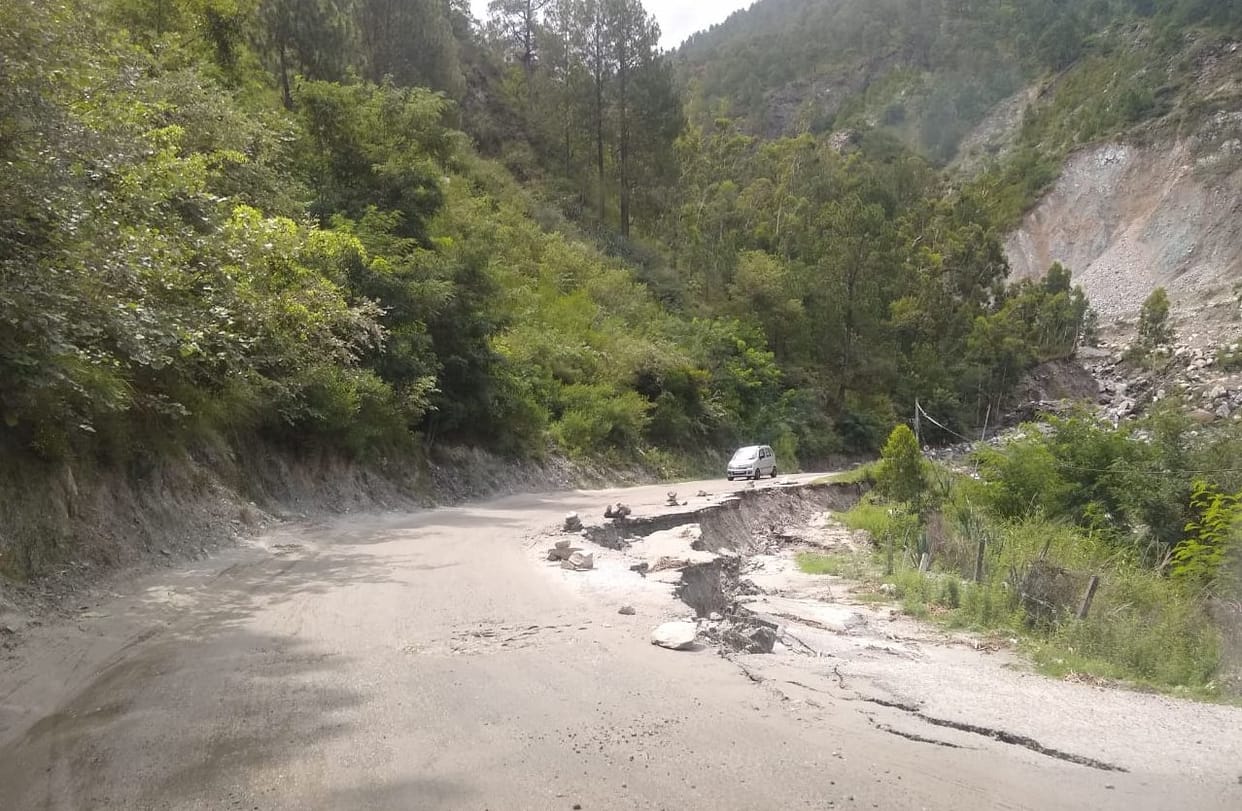 Gumma's bridge shed due to cloudburst