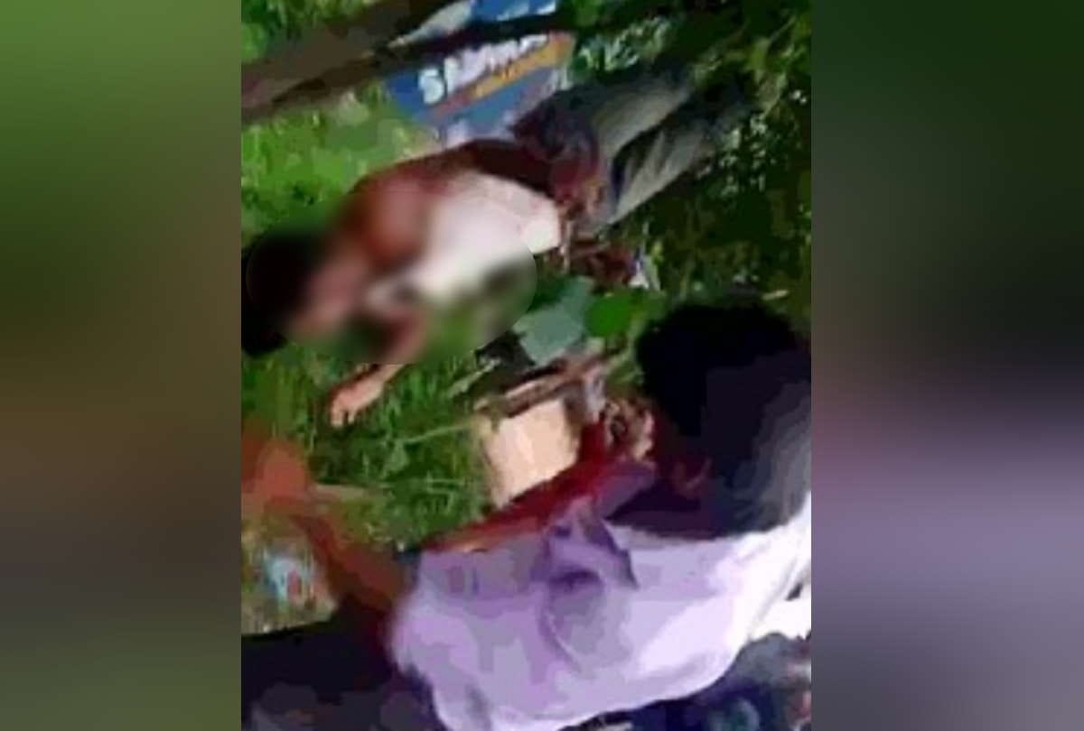 young man was brutally beaten with sticks and belts for two hours after  Hanging from tree in moradabad