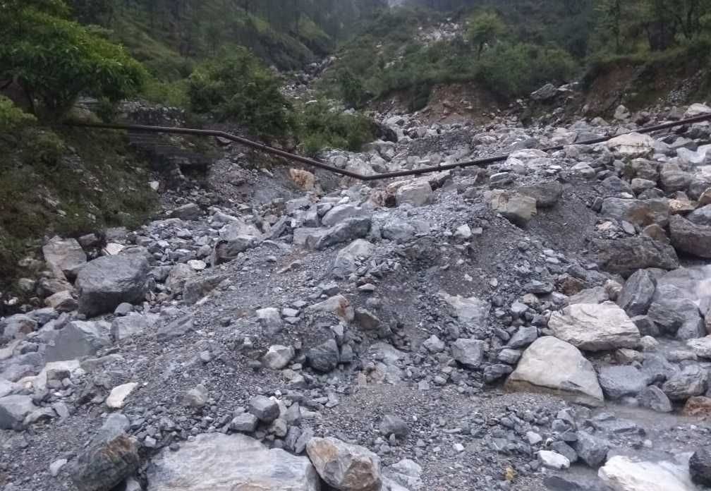 Disaster washed away the bridge, gave trouble to the villagers