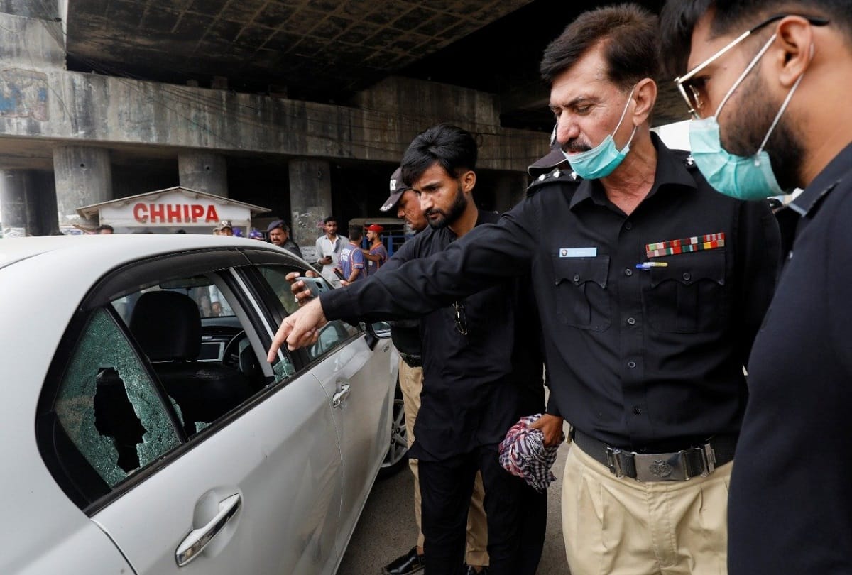 A Chinese national was shot and wounded in an attack in Pakistan Karachi today