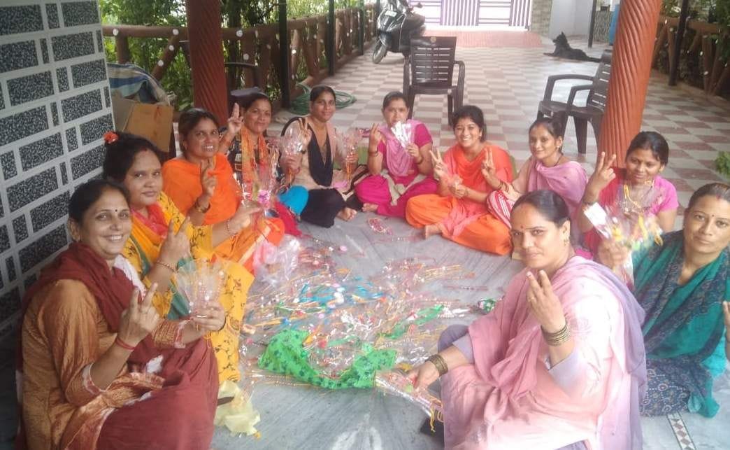 Women of the group promoting self-reliant India