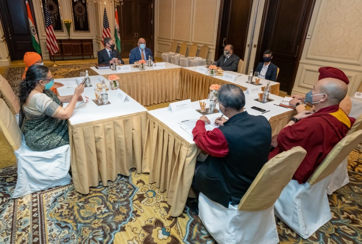 United States Secretary of State Antony Blinken meets dalai lama representative in new delhi