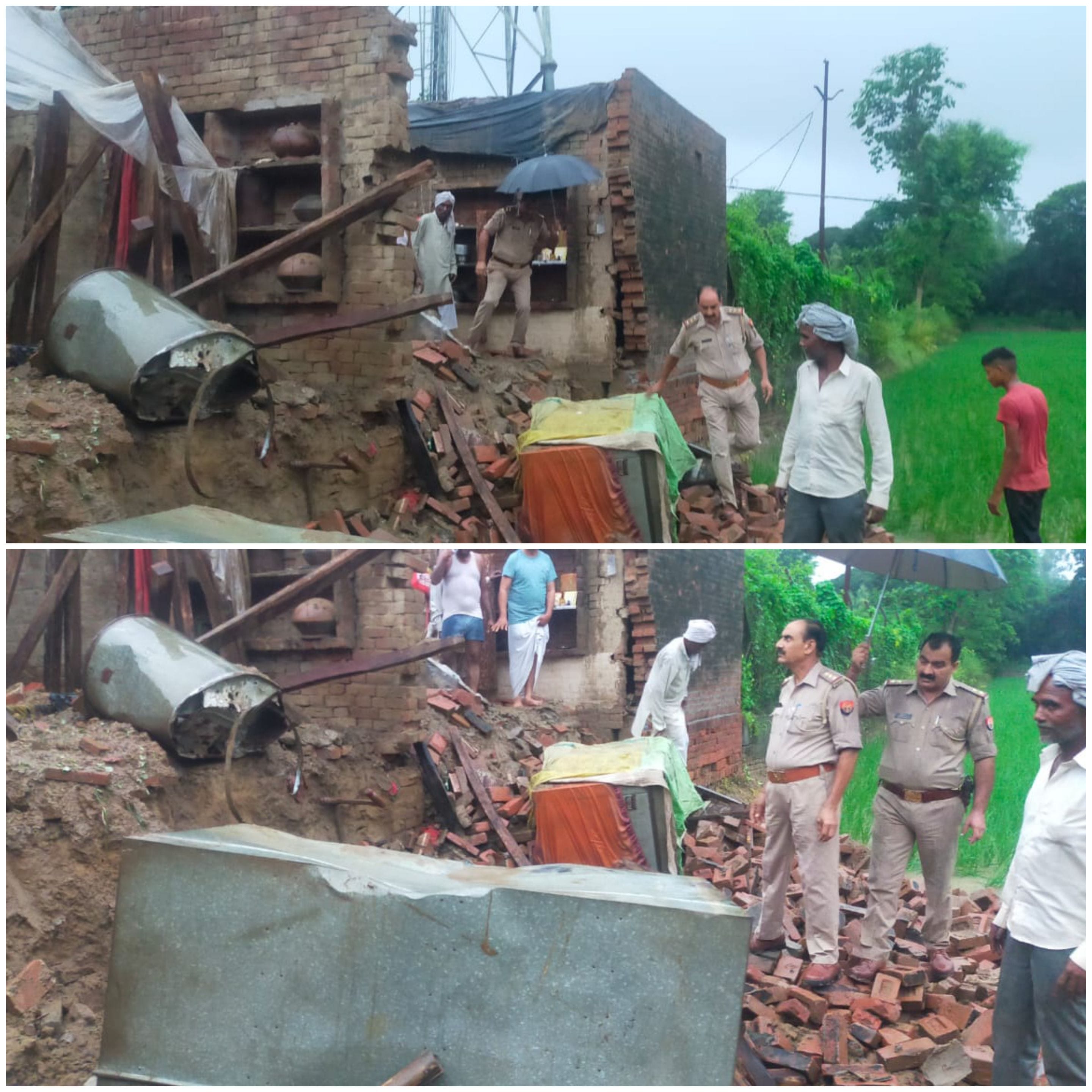 Rain creates trouble in UP: houses collapsed in many districts including Meerut, road collapse, one died in Shamli