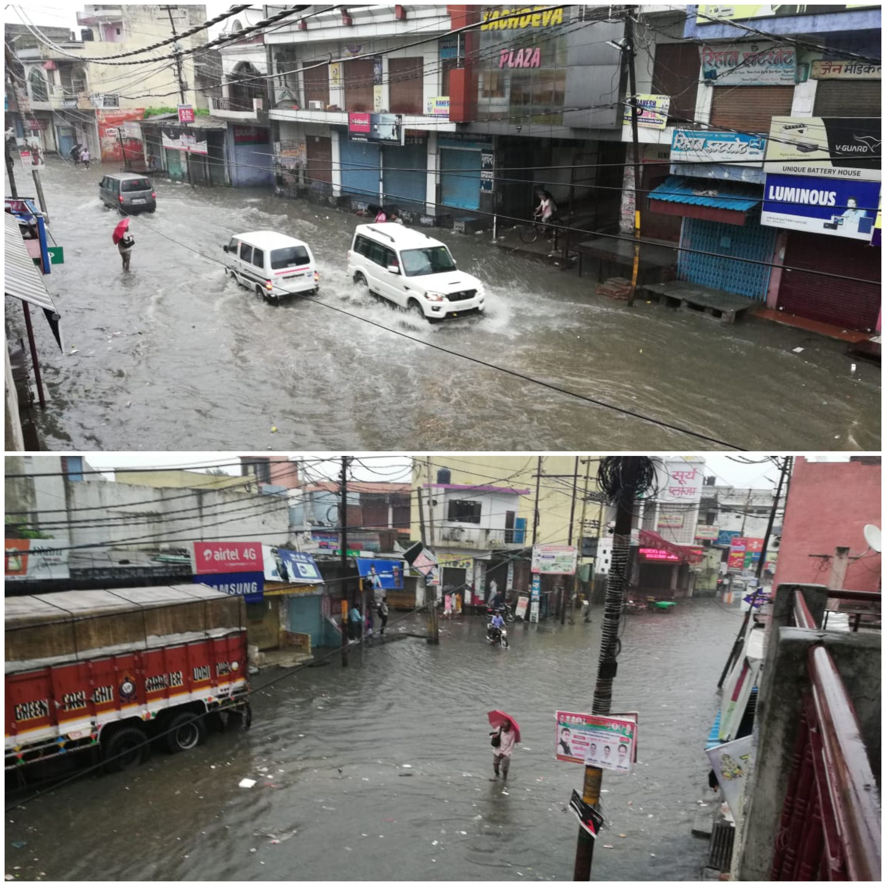 Weather news Meerut : heavy Rainfall in many districts of western UP, many house collapse