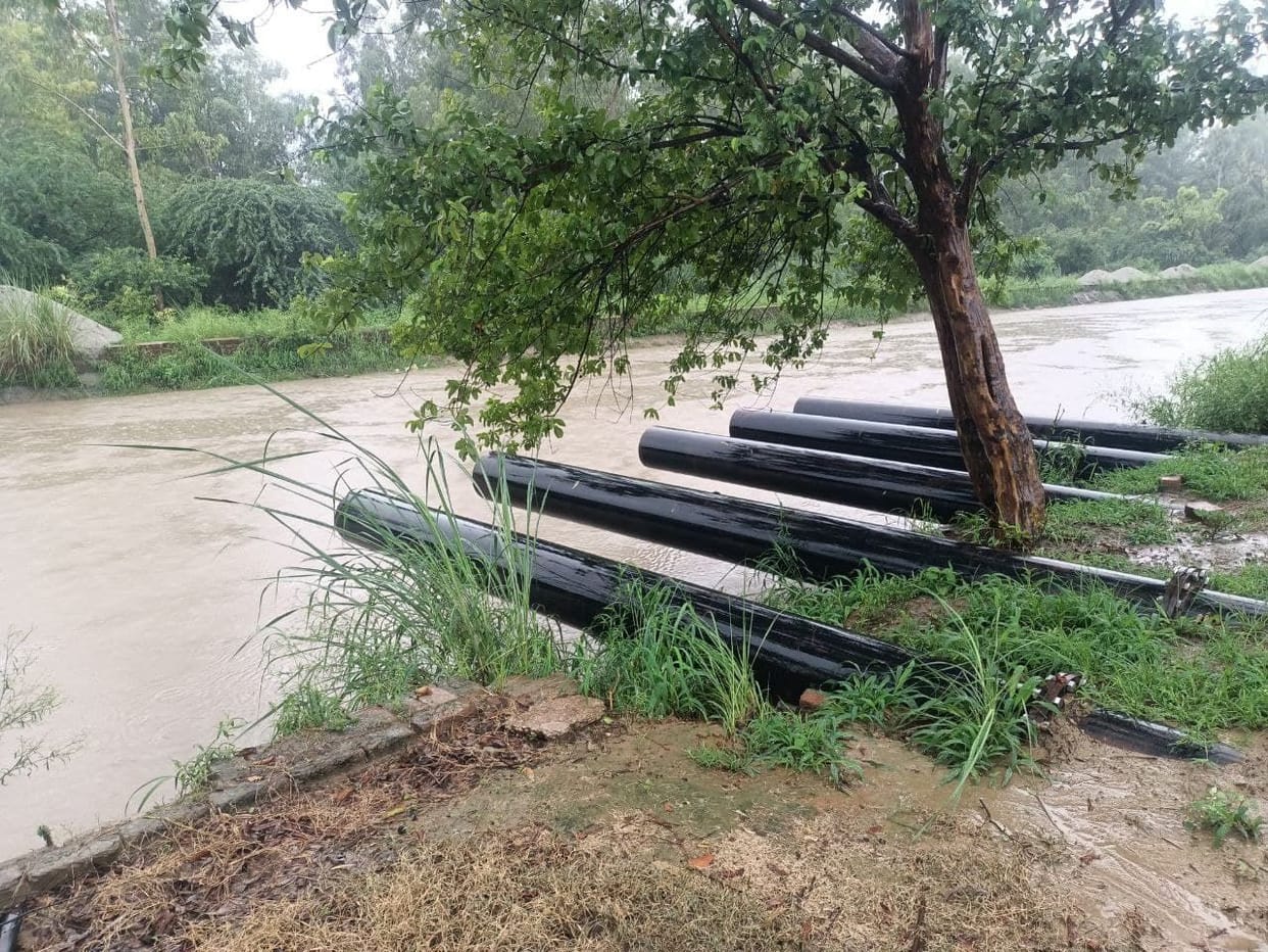 Crops in 1500 acres submerged in rain water in Poli village