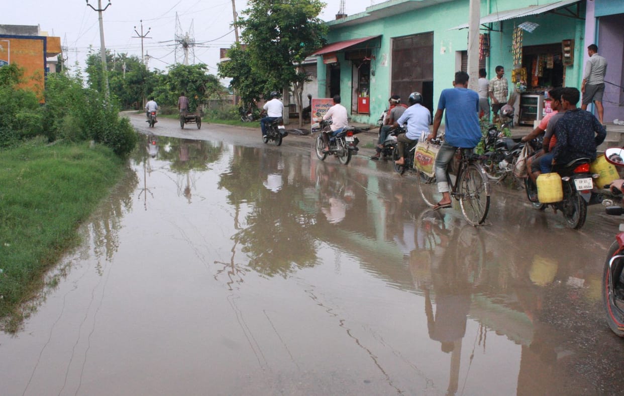 rain and water logging in moradabad