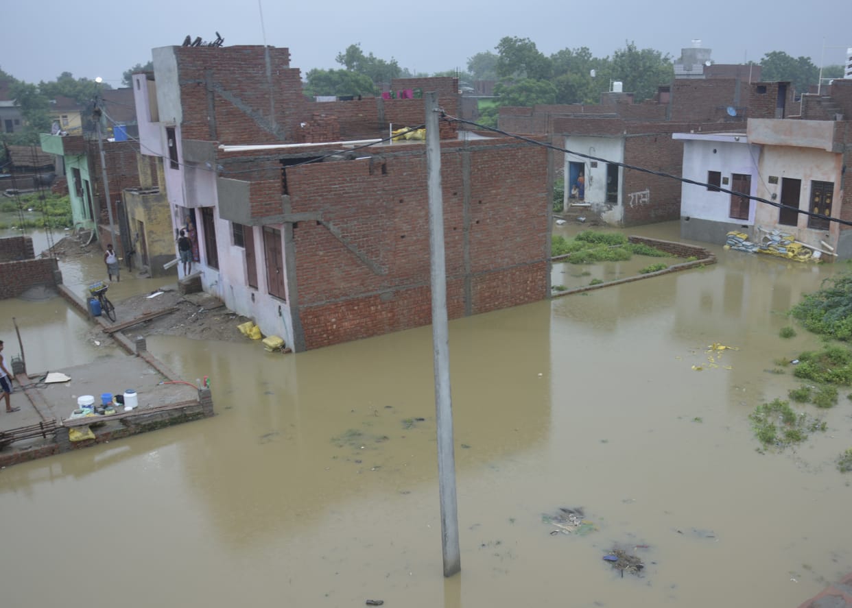 The district received 186.18 mm of rain in the month of July