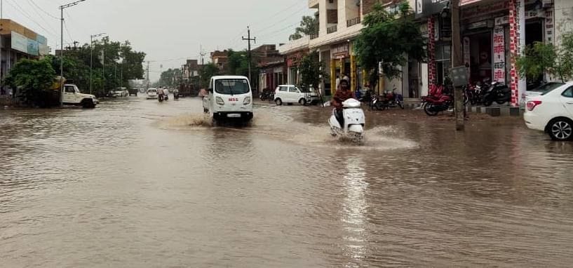 Sawan's storm, water logging in the city and colonies