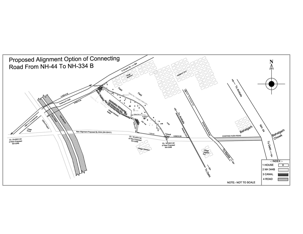 Bypass will be built to connect Rohtak Road with NH-334B, approval from Headquarters