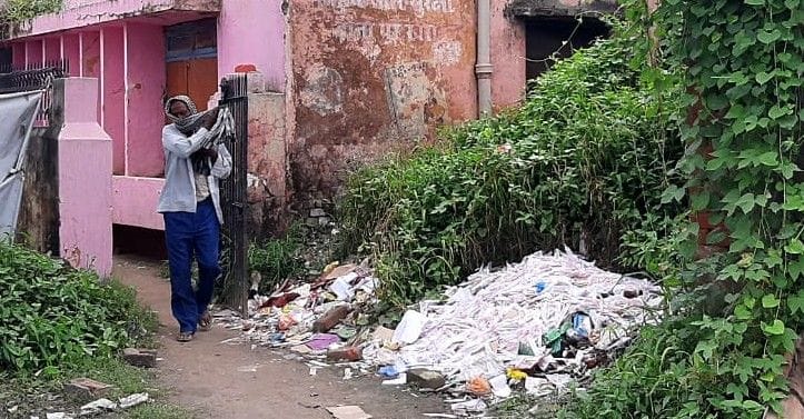 Responsible is throwing medical waste in the open