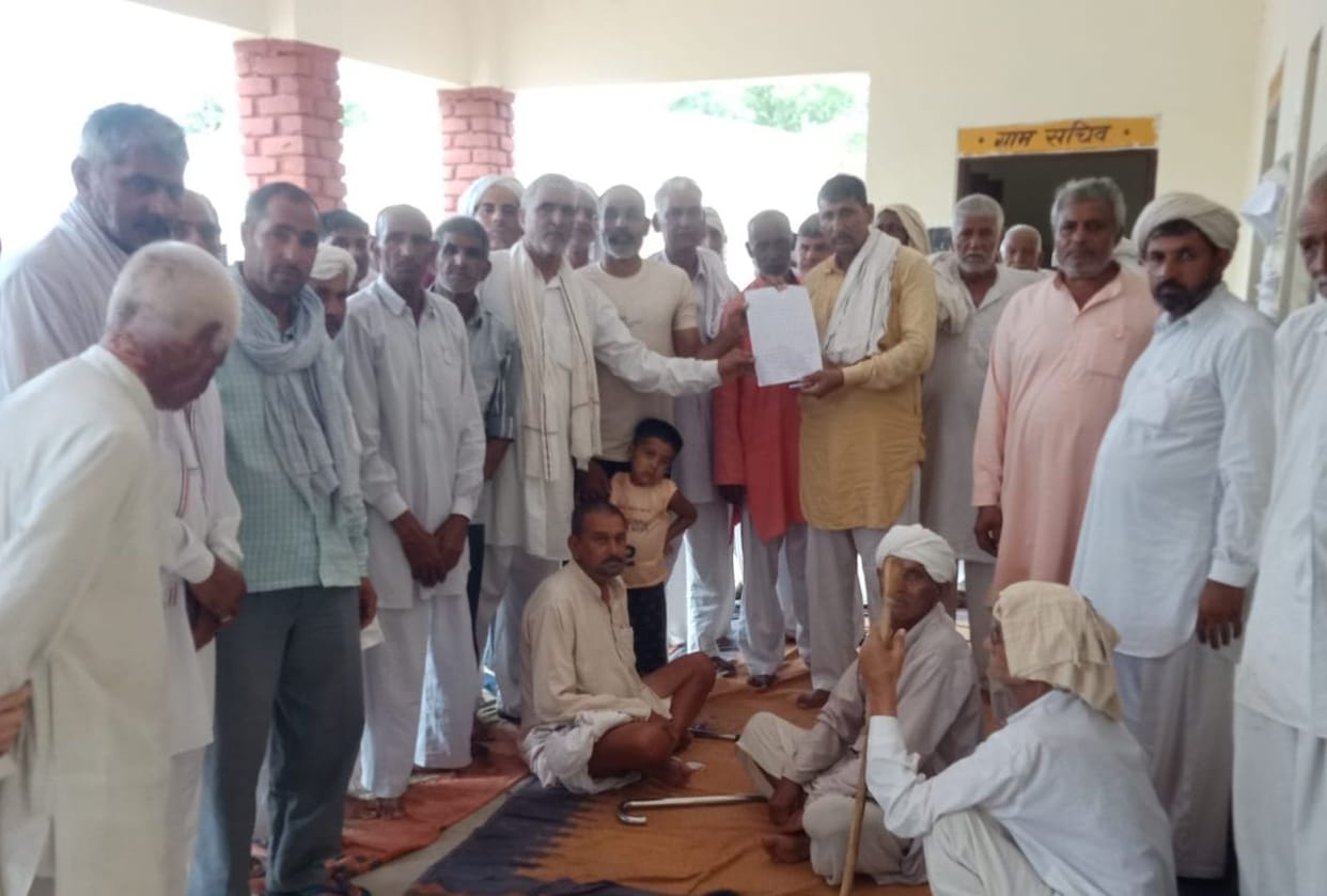 Villagers returned the revenue department team backed