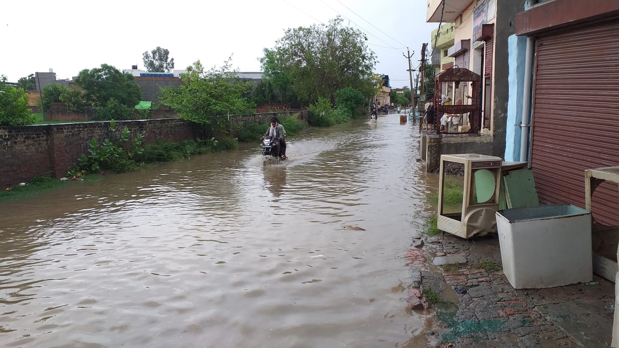 84 mm of rain fell in Gohana on the second day, crops submerged