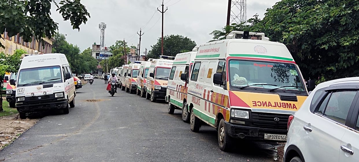 ambulance,police,strike,md sauma agrwal,CMO