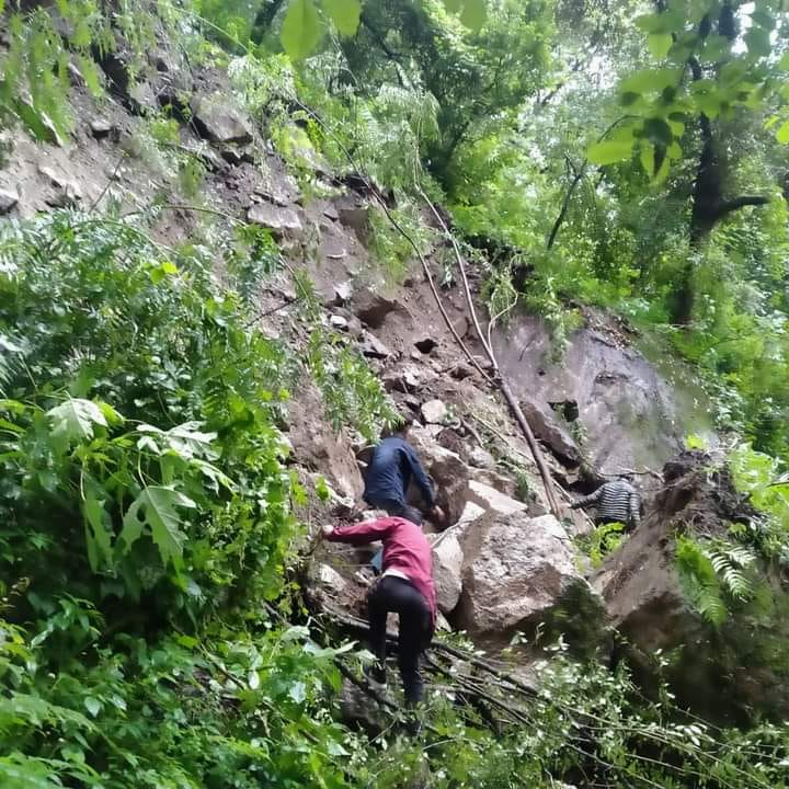 Roads of Gadaparlee Panchayat, bridge damaged