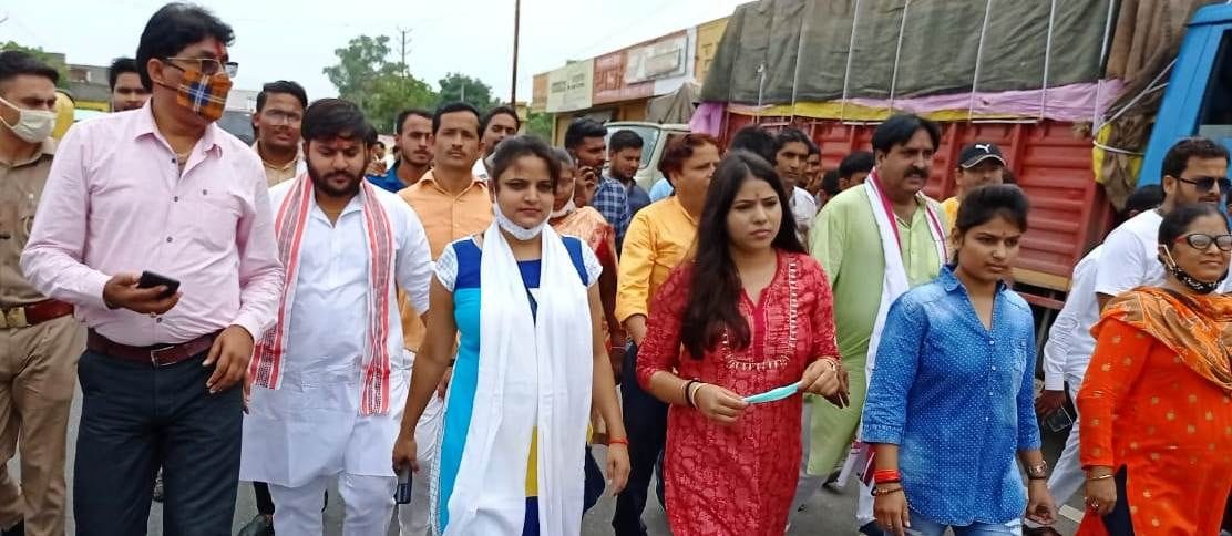 bjp kasganj,soron gate,cheer for india,bharatiya janta yuva morcha,olympic athlete