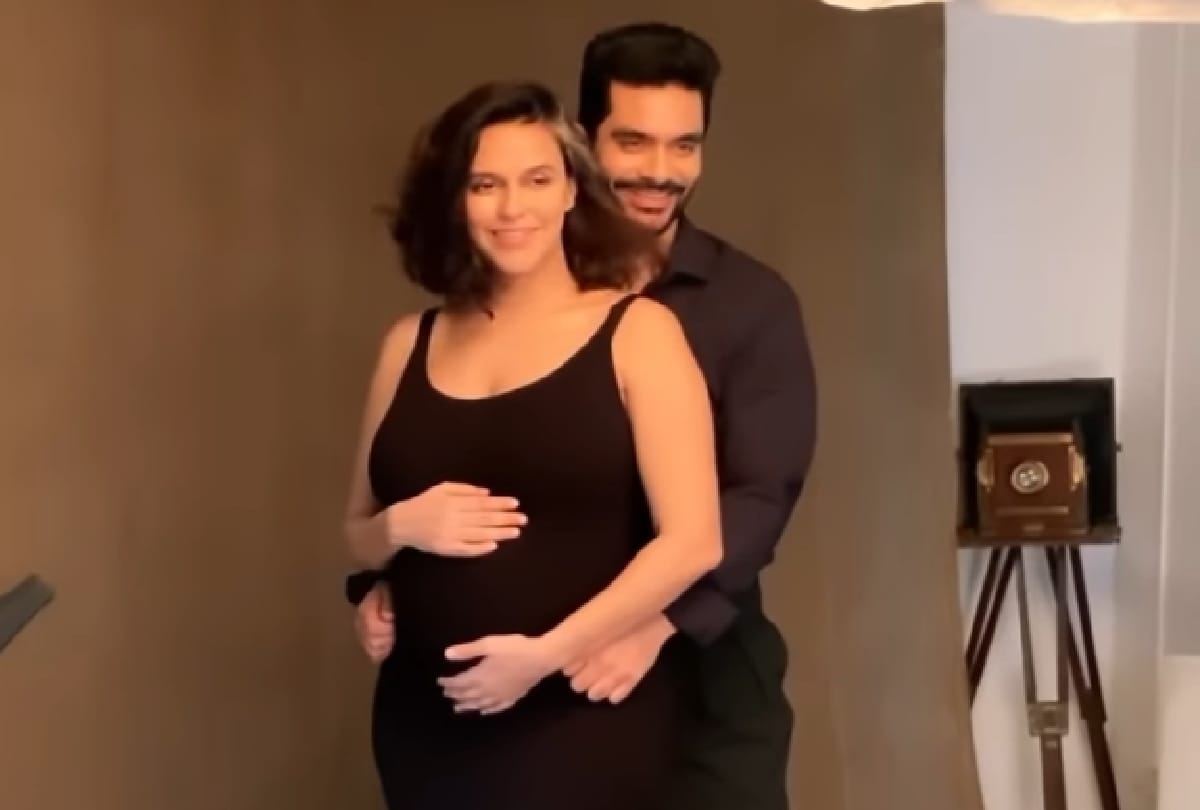 Neha Dhupia shared video of her pregnancy photo shoot on Instagram