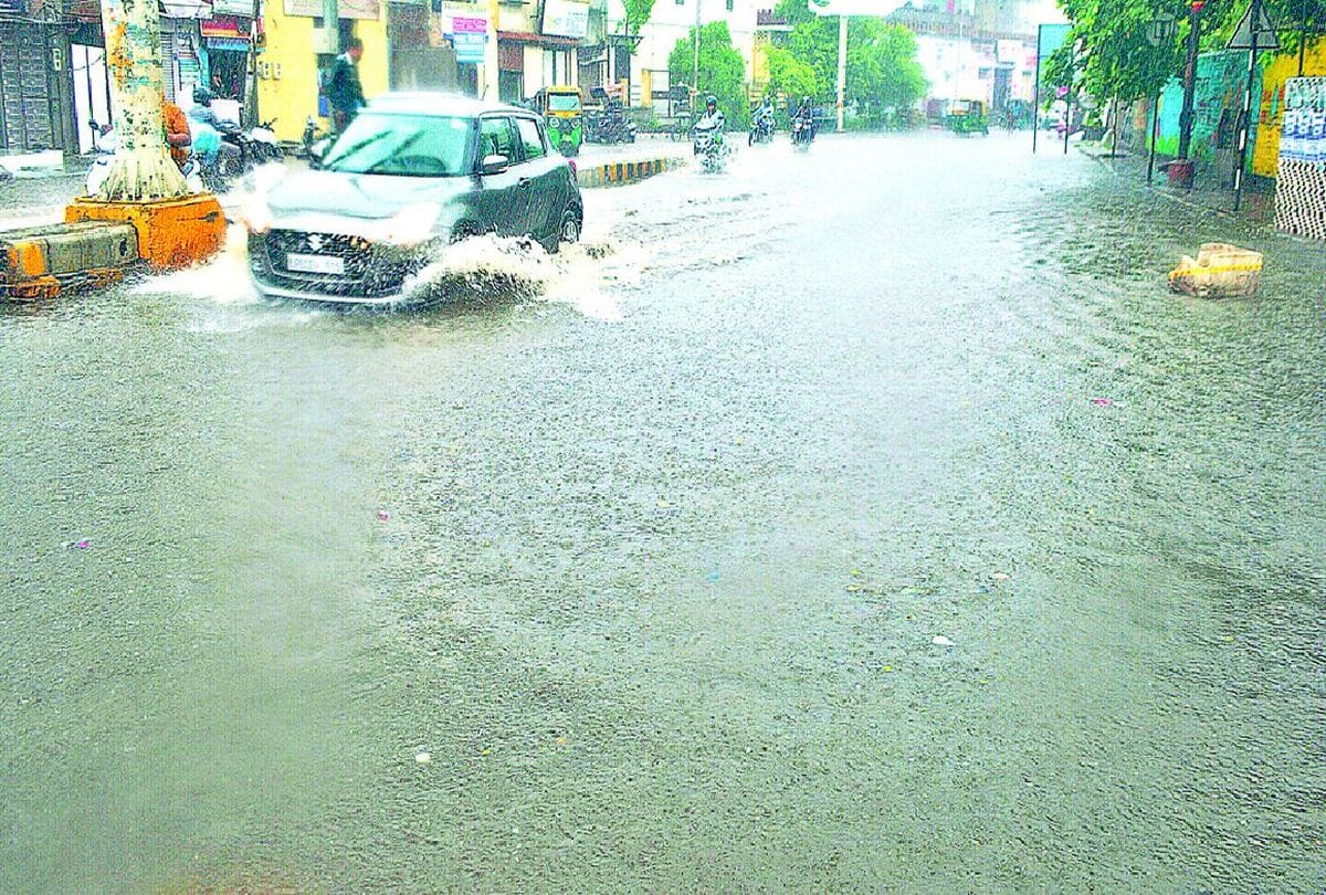 Heavy Rain Fall In Agra City Weather Forecast