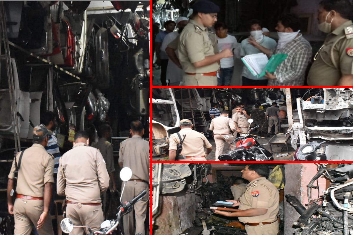 Meerut Police in Action: scrap traders ran after police raid in Sotiganj Meerut, many godown sealed