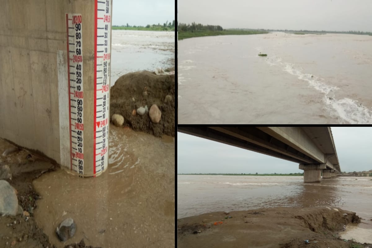Rivers in spate: Approx ninety four thousand cusecs water released into Yamuna from Hathnikund barrage, alert issued in many district of west up