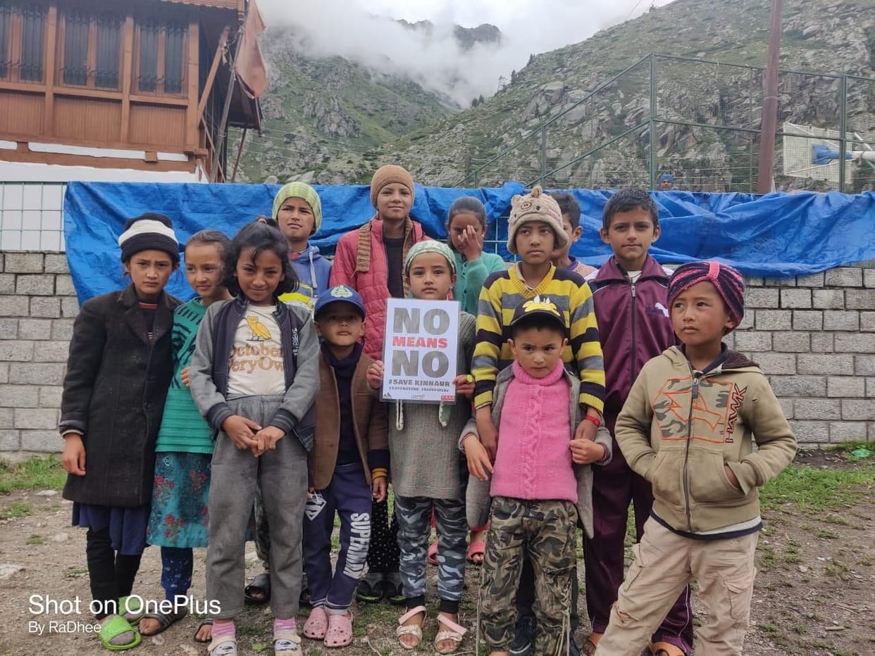 People uniting in the campaign to save the existence of Kinnaur