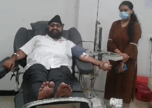 Iqbal Singh Bale donated blood for the 105th time
