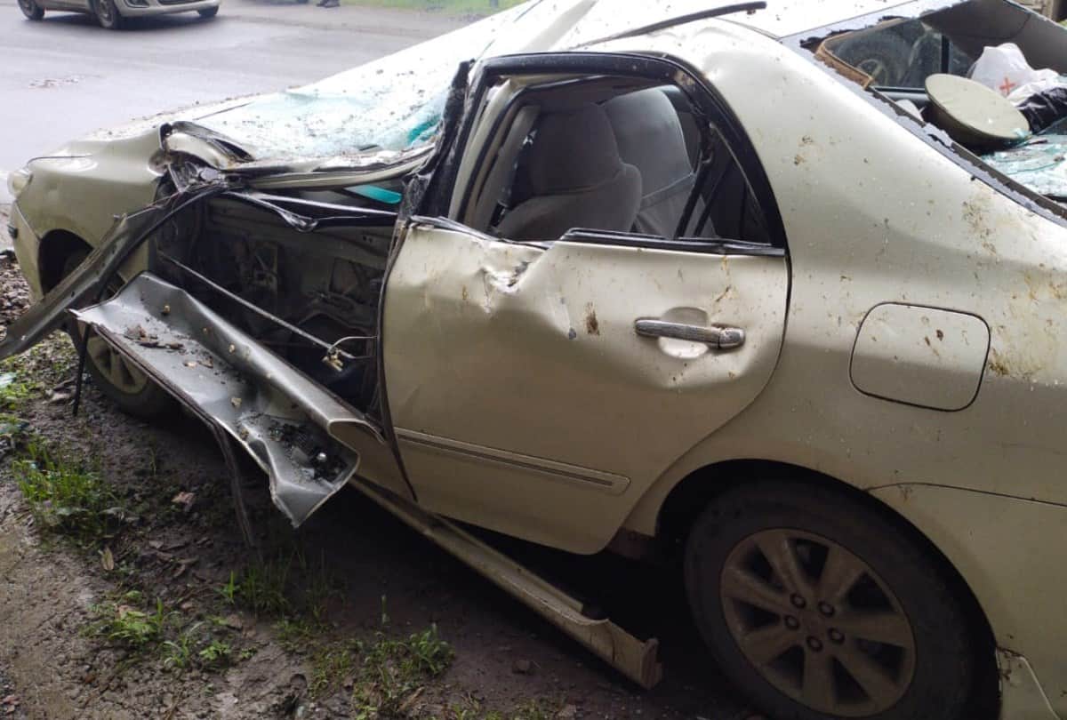 himachal sirmour news: heavy landlside in sirmour national highway 707 closed