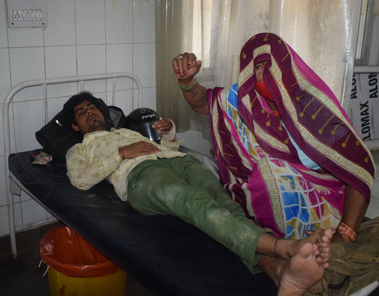 Kasganj resident woman died in road accident