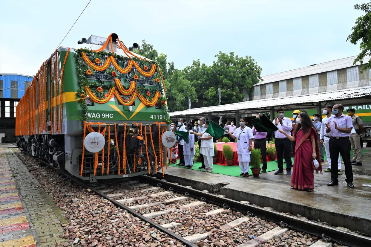 Bareka dedicates 100th rail engine to nation Varanasi