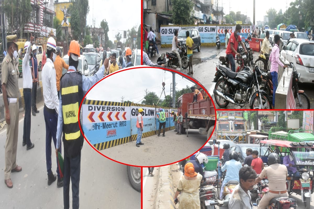 Route diversion in Meerut from today, will be applicable till November seven, vehicles will be banned in markets