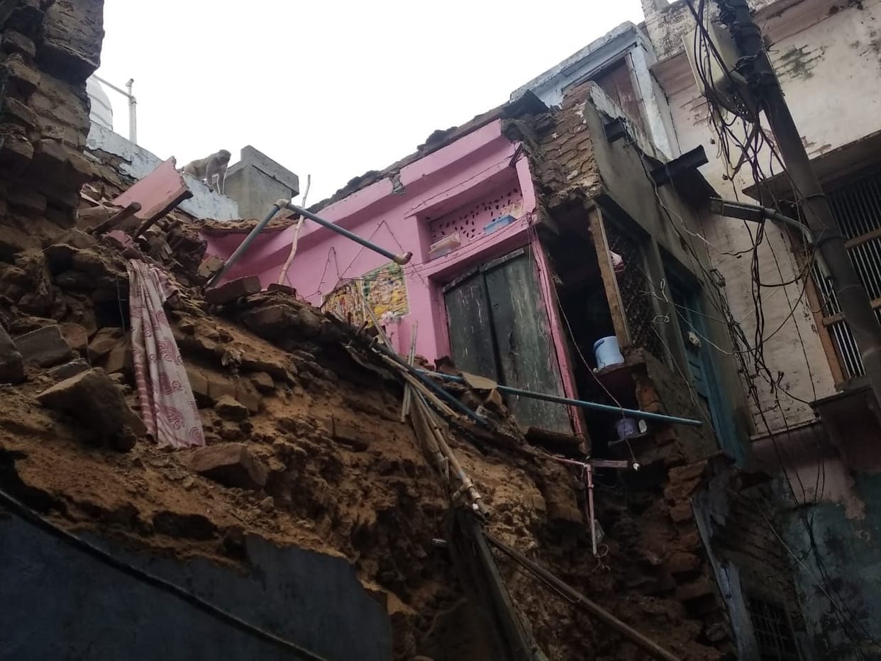 Hathras: Three-storey house collapsed in rain, four people including child buried under rubble
