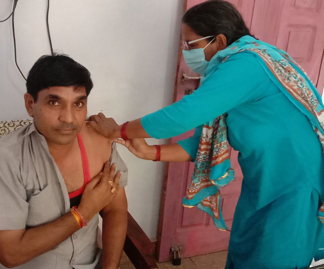 Vaccines were administered to 4511 people at 18 health centers