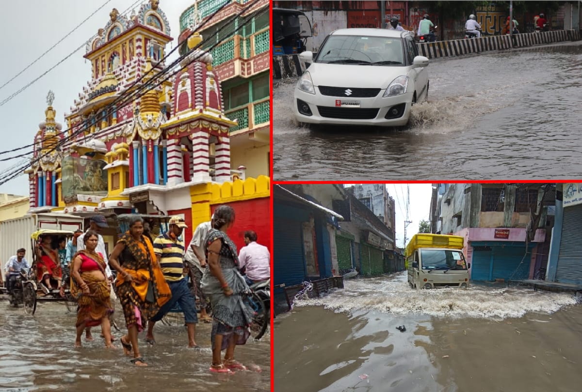 Water increased again in low-lying areas including Gorakhpur-Deoria main road