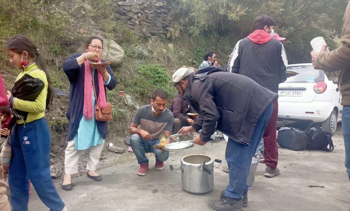 Cooked food from 25 km away