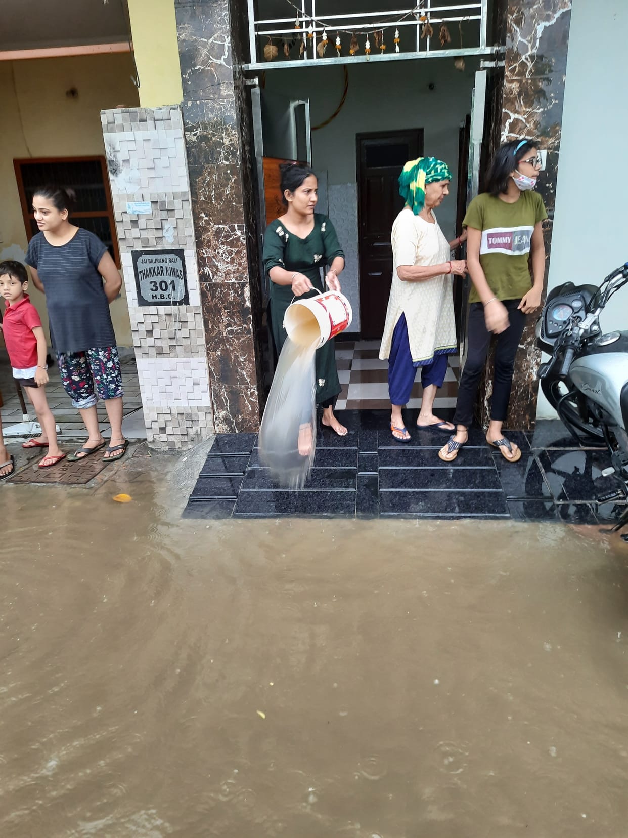Rivers formed due to rain, water entered houses and shops