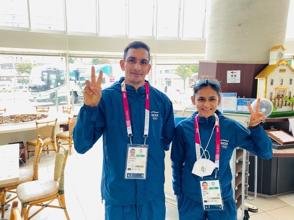 Sandeep and priyanka reched the Tokiyo