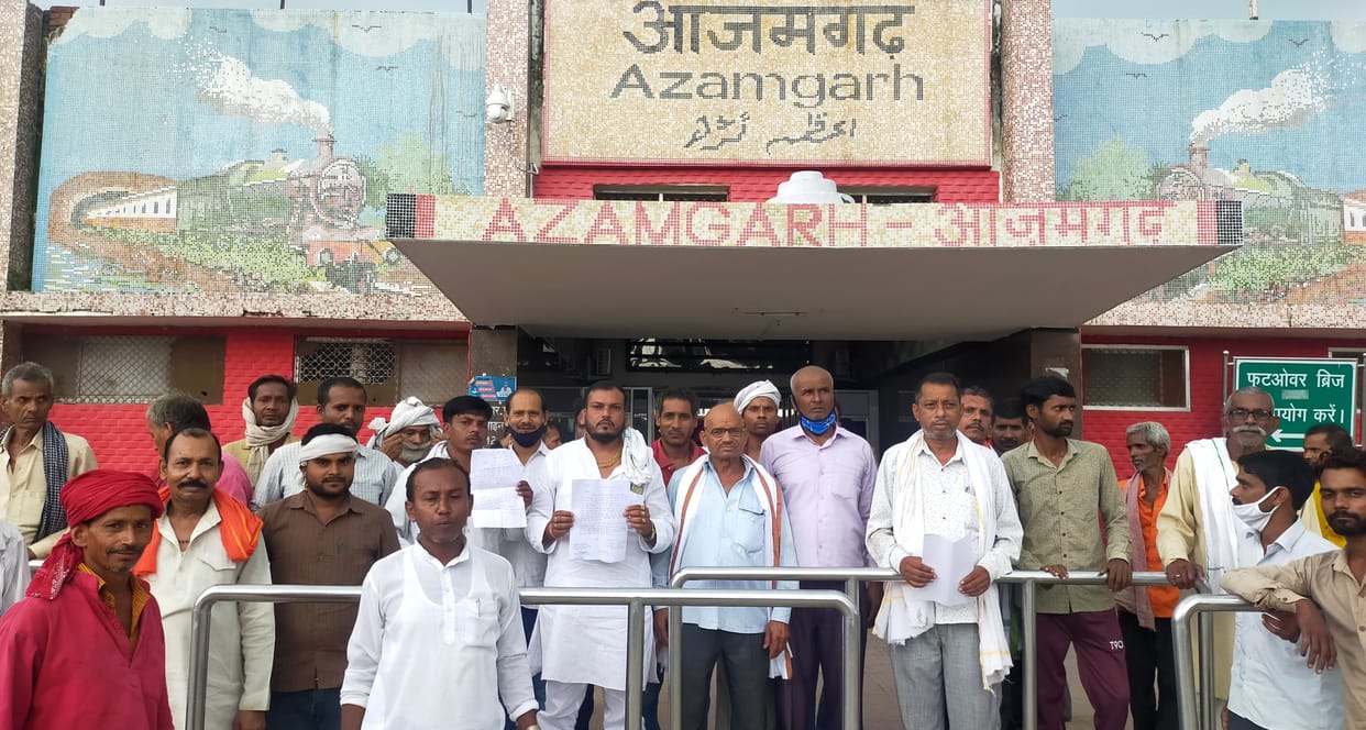 Villagers reached the railway station demanding to make an under pass