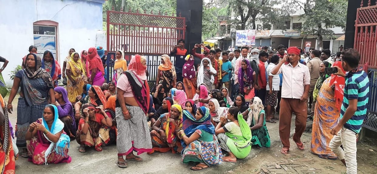 Anger erupted after taking Pradhan into custody, villagers surrounded police station