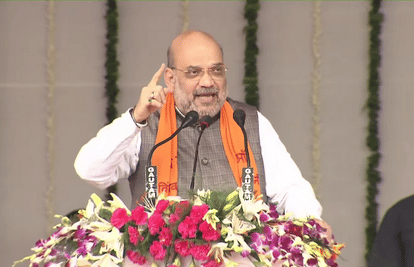 Home Minister Amit Shah in mirzapur live updates lay foundation stone of Vindhya Corridor and ropeway inauguration addressed public meeting