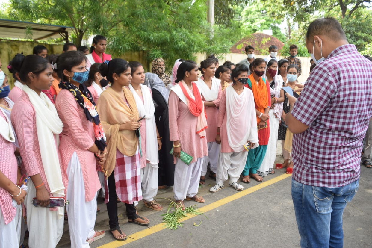 Due to change in time, the exam was missed, the girl students got angry
