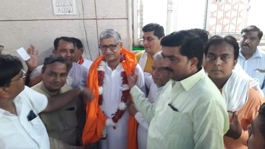 Rajya Sabha member Ramchandra Jangra in Muzaffarnagar