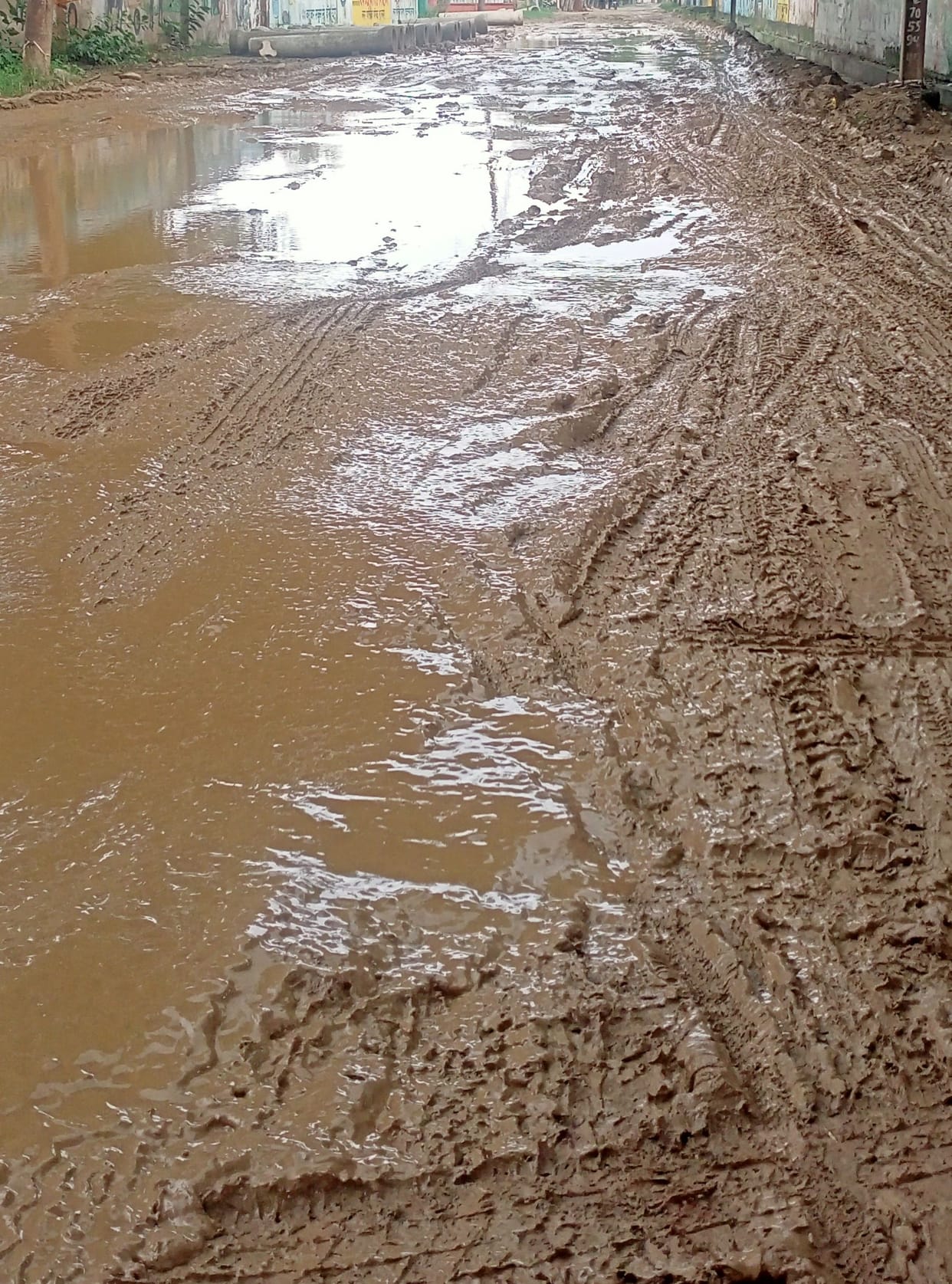 Roads of Jat Colony in bad condition