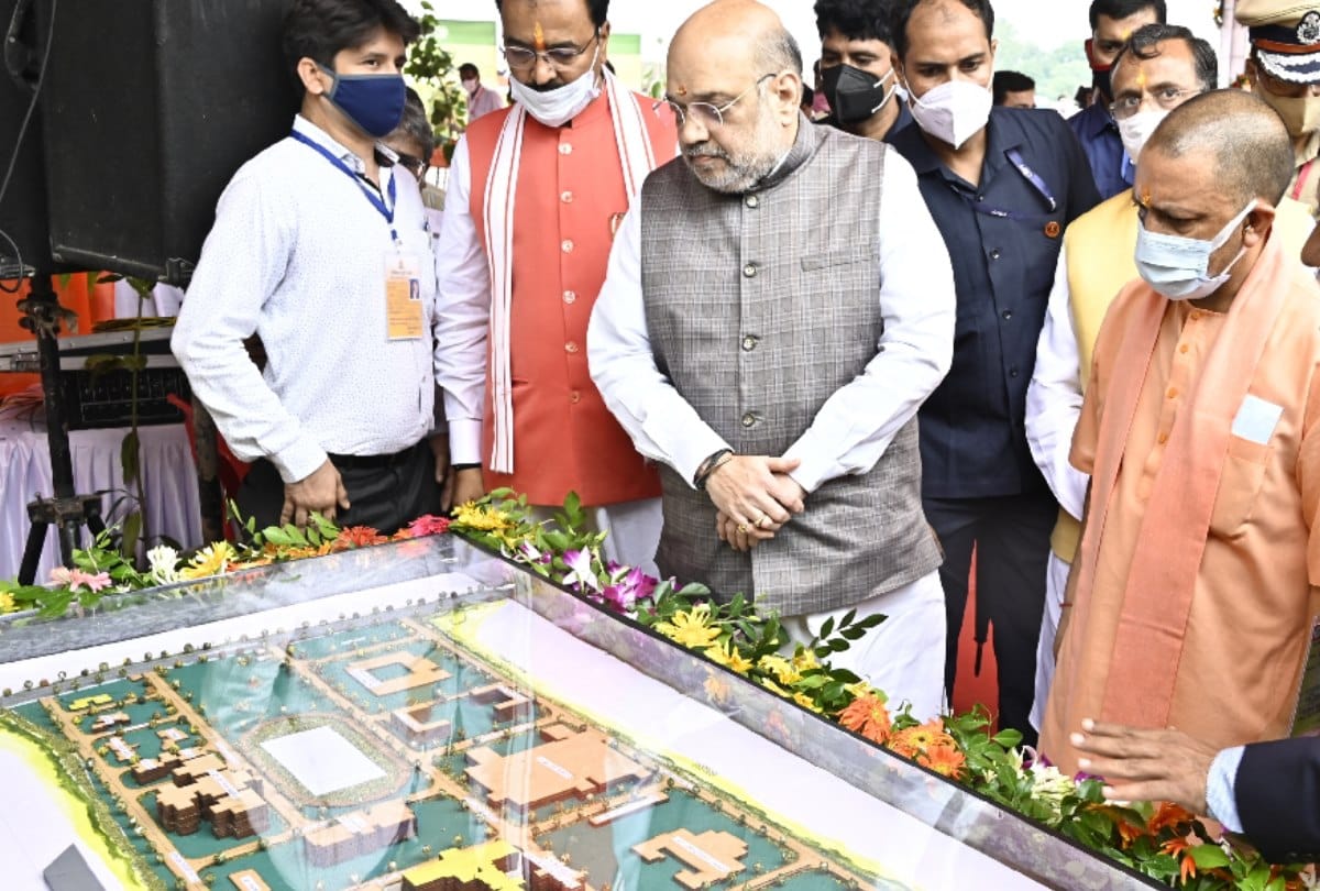 Shah blew election bugle at the foundation stone of Forensic Institute: UP is number one in development, then lotus will bloom