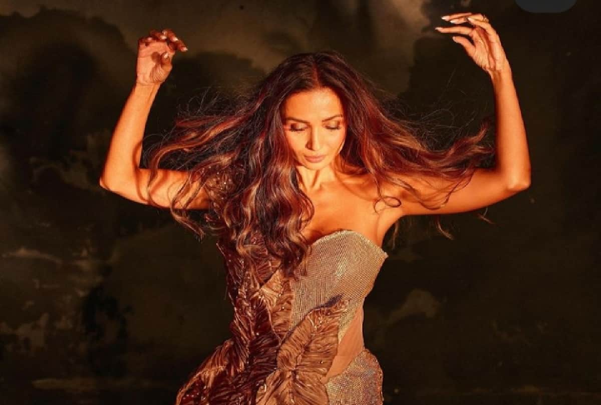 malaika arora feather mini skirt and corset top with black blazer create sassy look
