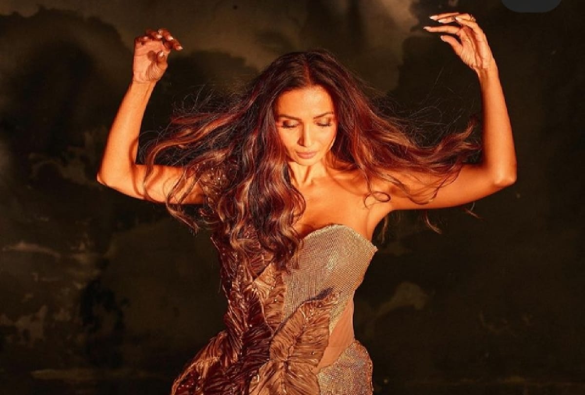 Malaika Arora shares her latest Photos in golden gown on Instagram