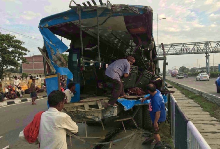 Three killed and 14 injured in road accident in Panipat