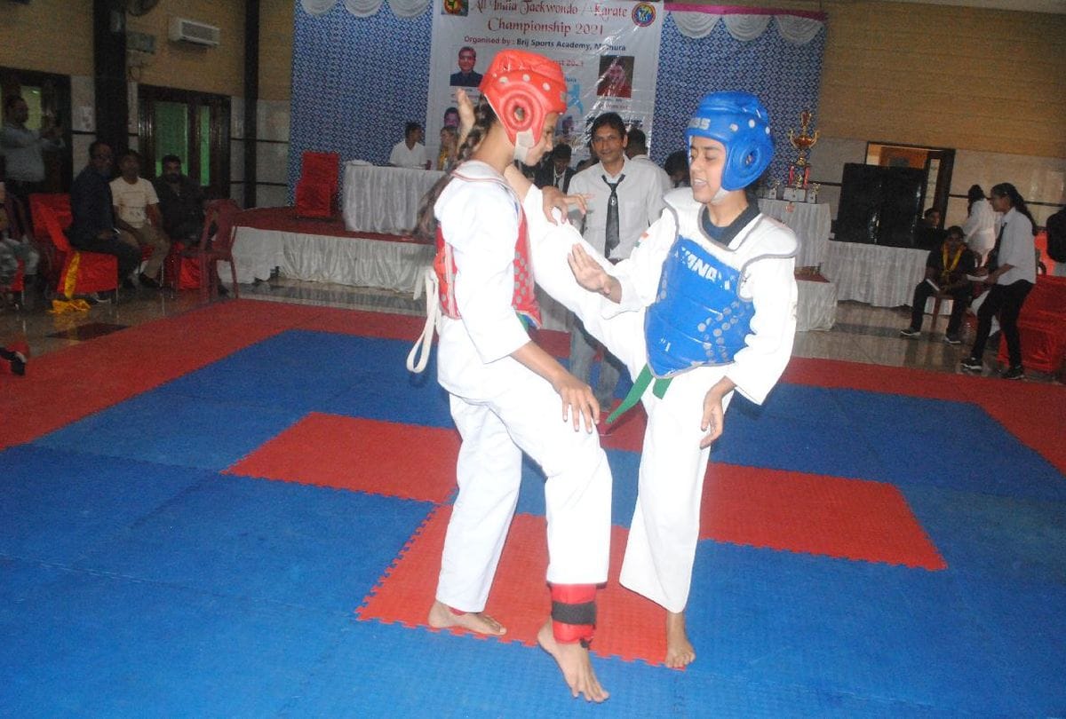inter state taikuwando karate competition in mathura