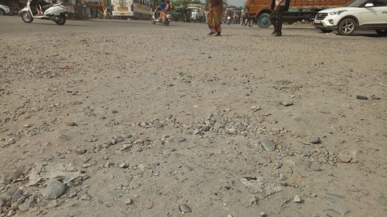 The pit of Maharana Pratap Chowk became a disaster, Yamunanagar