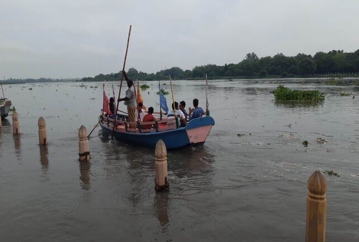 Flood situation in Agra Mathura due to water level increase of Yamuna and Chambal river