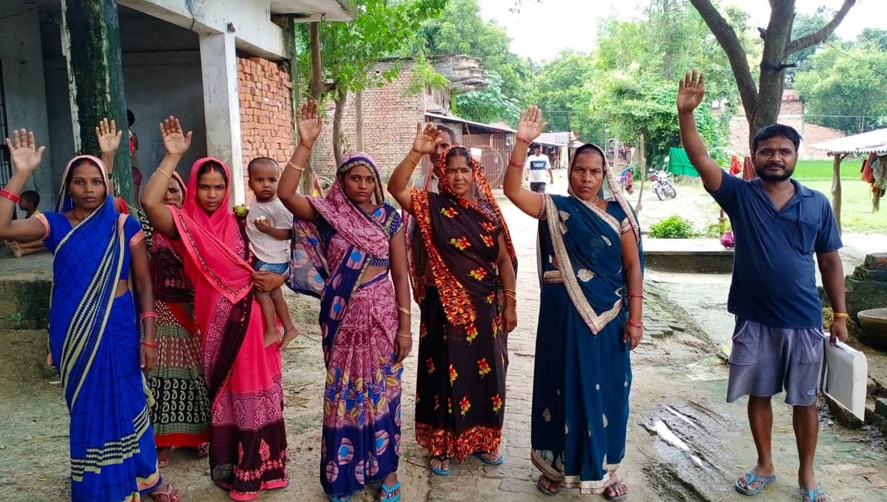 Group women's protest